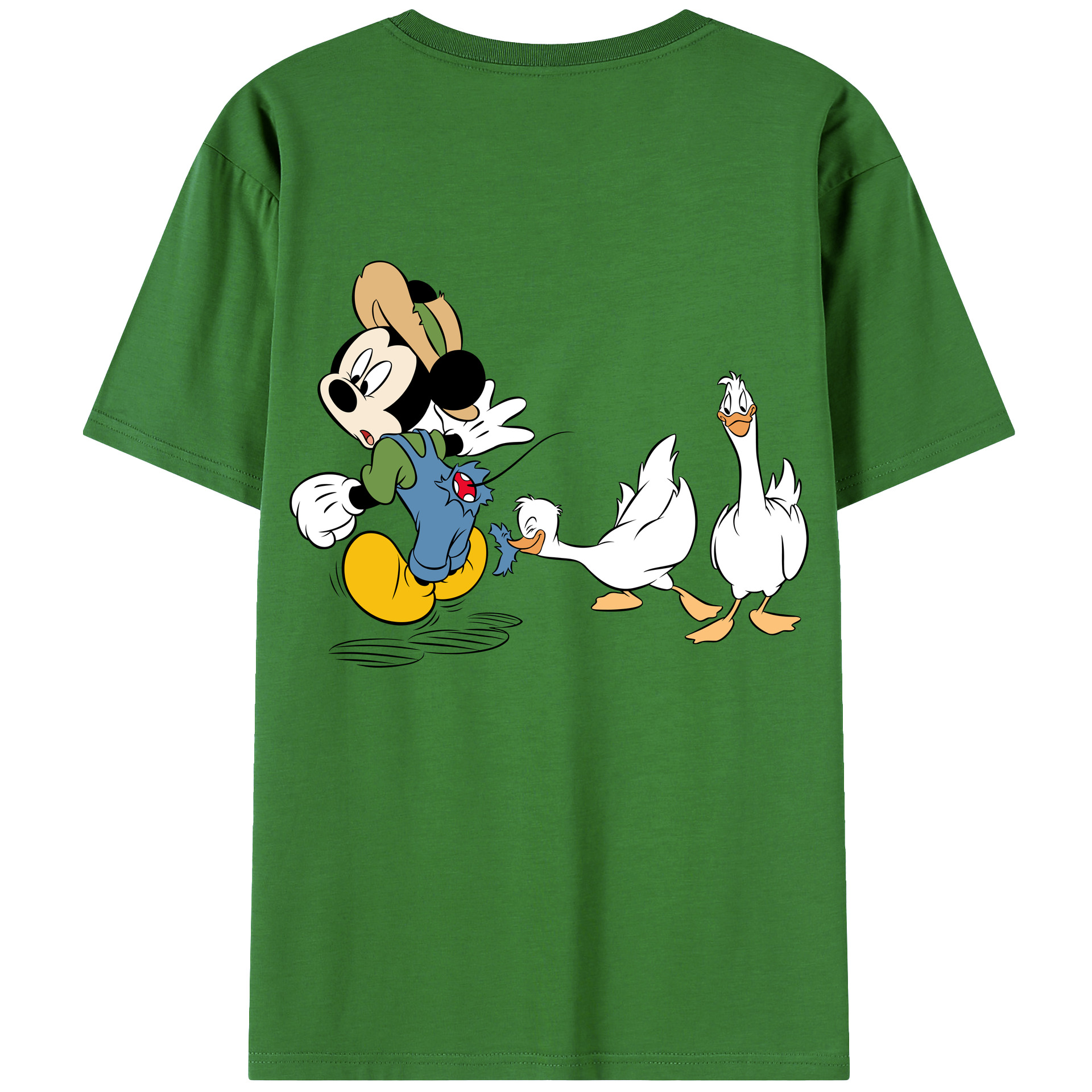 （画像用） ミッキーマウス Mickey Mouse レディース半袖Tシャツ(バックプリント)